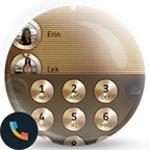 theme dialer copper gold metal android application logo